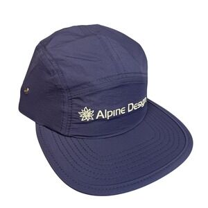 Alpine Design Hat Cap Strap Back Mens One Size Lunar Blue 5 Panel Nylon Outdoor
